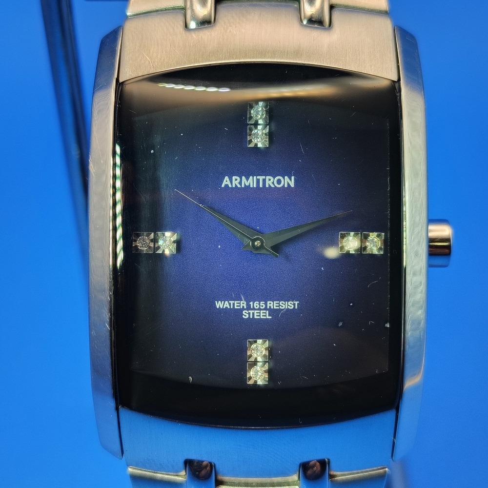 Vintage 1996 Armitron Y121E Japan Movt 50mm Men's Quartz Dress Watch Restored